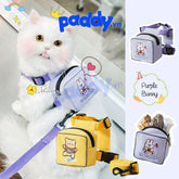 Dây Dắt Yếm Cho Chó Mèo Kèm Túi Thêu Hình - Paddy Pet Shop